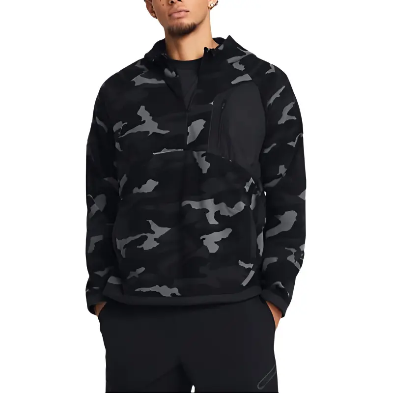 Under Armour Microfleece Printed Hoodie Sweatshirt Men's Black-2