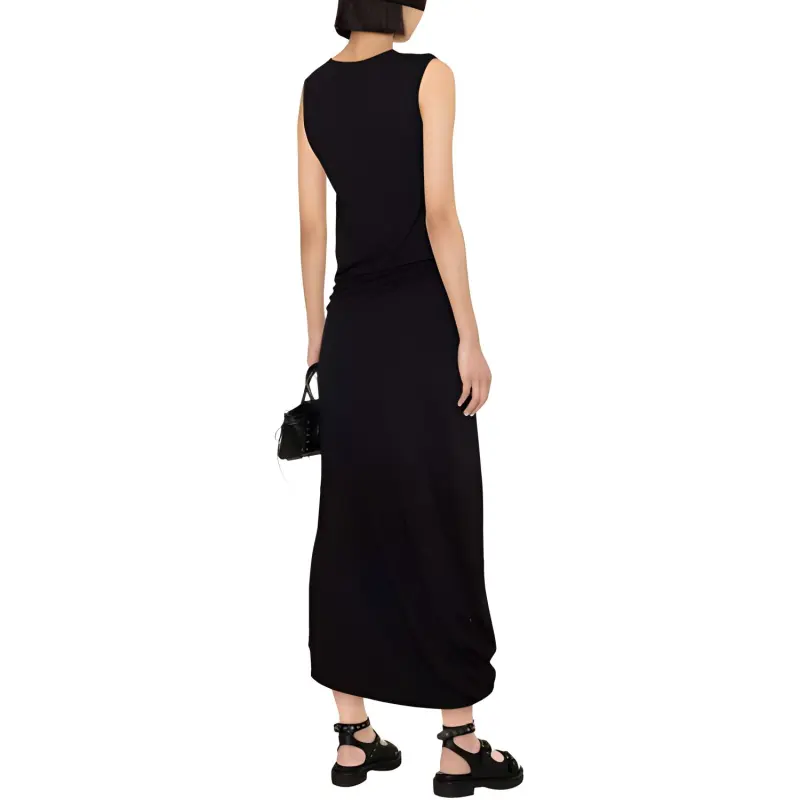 Lemaire Draped Crepe Maxi Dress-3