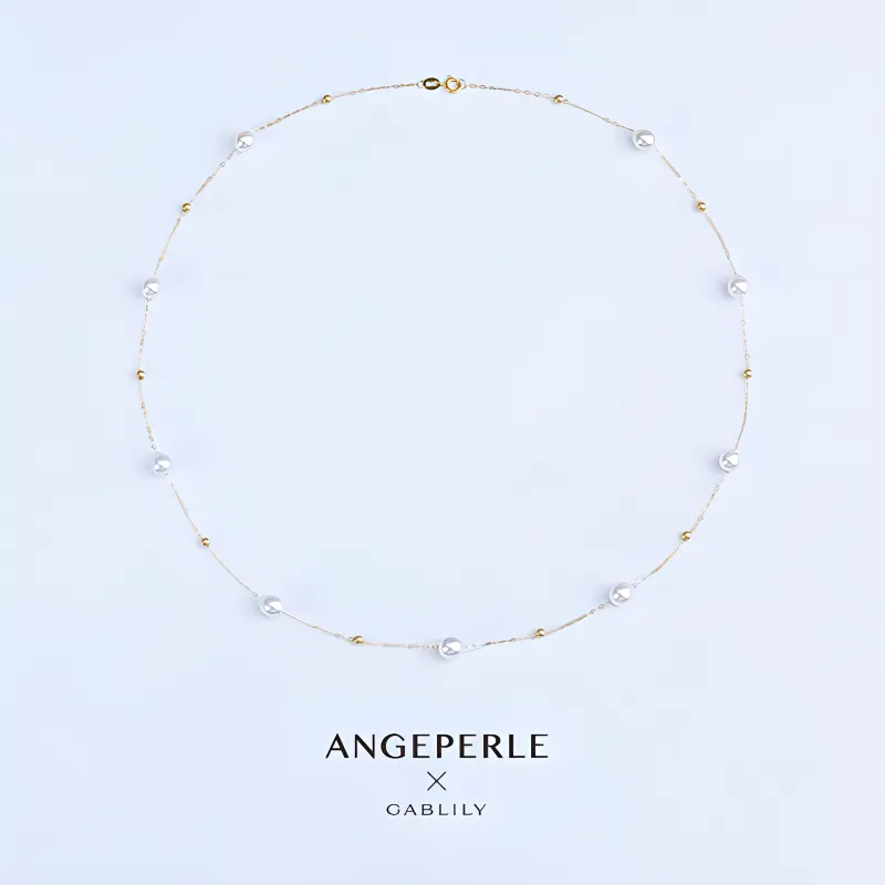 ANGEPERLE Saltwater Pearl Necklaces Women's-3