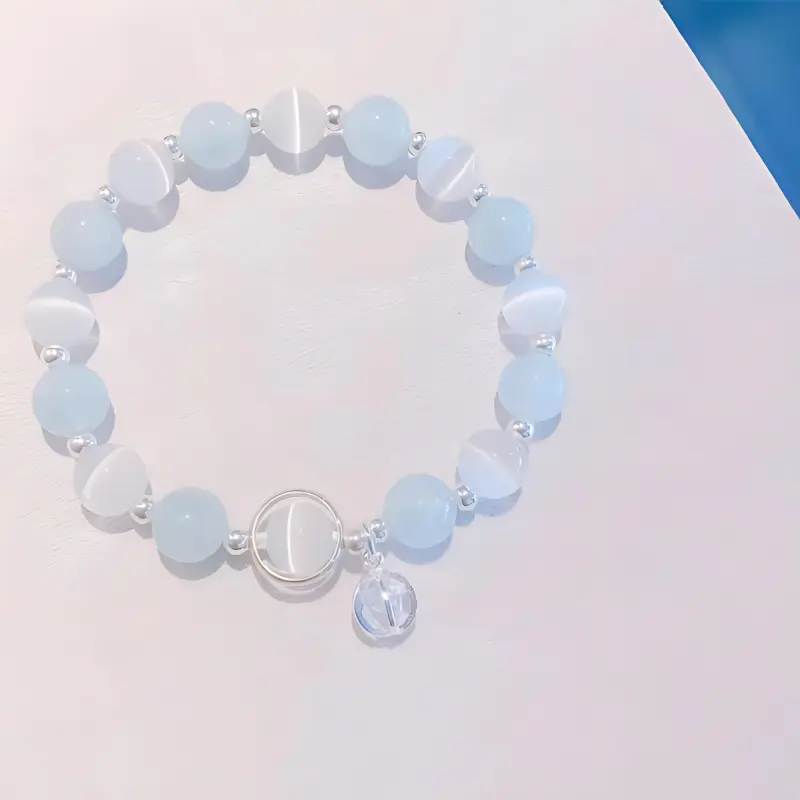 YUFENGXI Glass Cat Eye Jade Bracelets Unisex-2