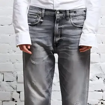 R13 Cropped Boyfriend Jeans