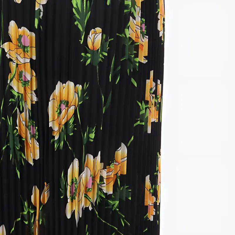 Balenciaga Floral Printed Ruched Waist Skirt-3