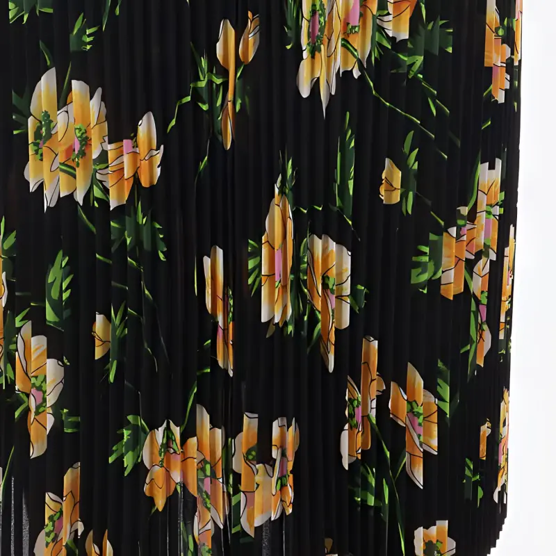Balenciaga Floral Printed Ruched Waist Skirt-6