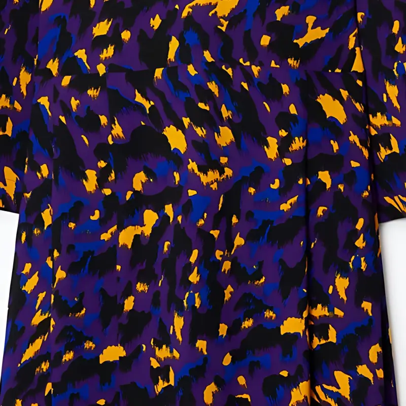 Burberry Long Sleeved Dresses Women's Thistle Flower Purple-4