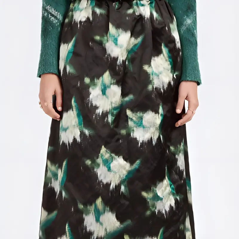 DIOR Casual Long Skirts Women's Black-4