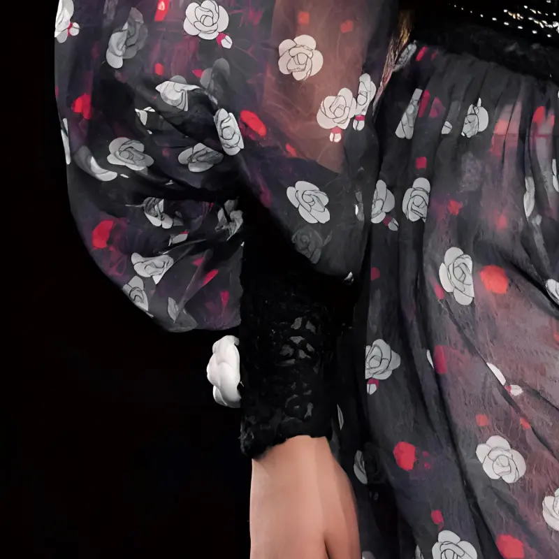 CHANEL Long-Sleeved Dresses Women's Black-2