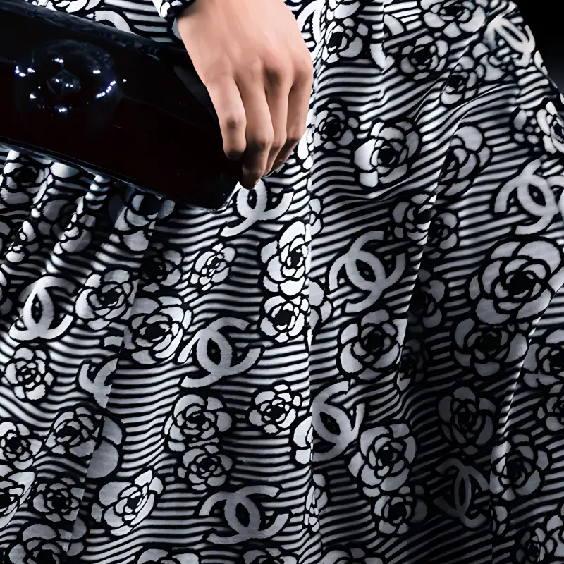 CHANEL FW23 Long-Sleeved Dresses Women's Gray-2