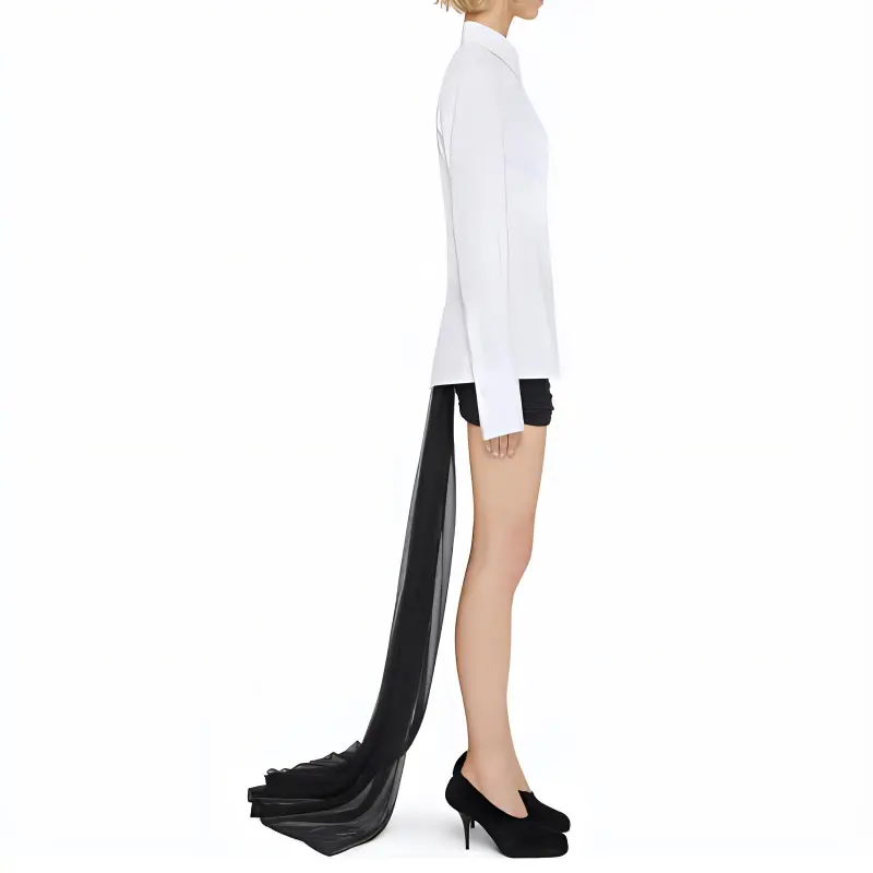 Givenchy Pleated Effect Poplin Shirt-3