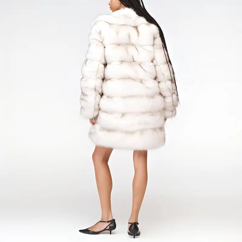 ZARA Coats Women's White-3