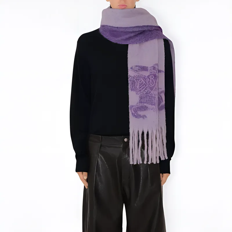 Burberry Ekd Alpaca Wool Scarf-3