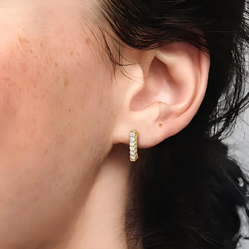 Pandora Stud Earrings Women's Gold-1