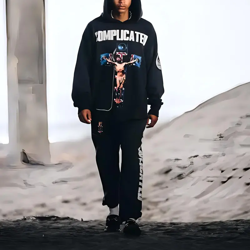 SAINT Mxxxxxx Complicated Cotton Track Pants-2
