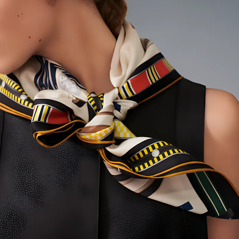 HERMES Silk Scarves Men's Multicolor-1