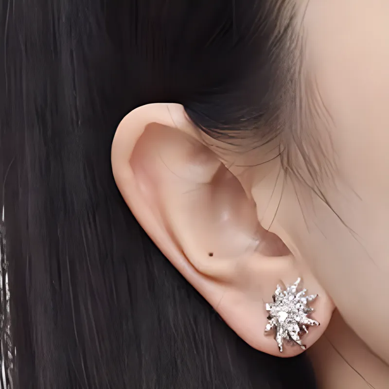 GIVENCHY Stud Earrings Women's Silver-1