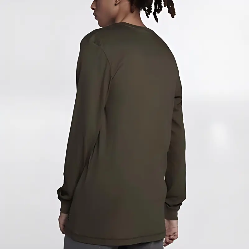 Nike T Shirts Men Army Green-2