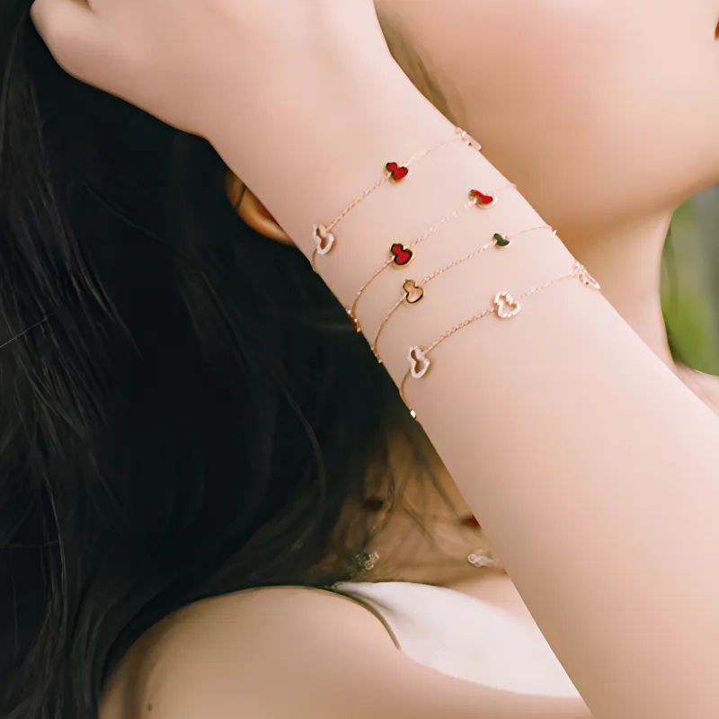 Qeelin Karat Gold Bracelets Women's Rose Gold-3