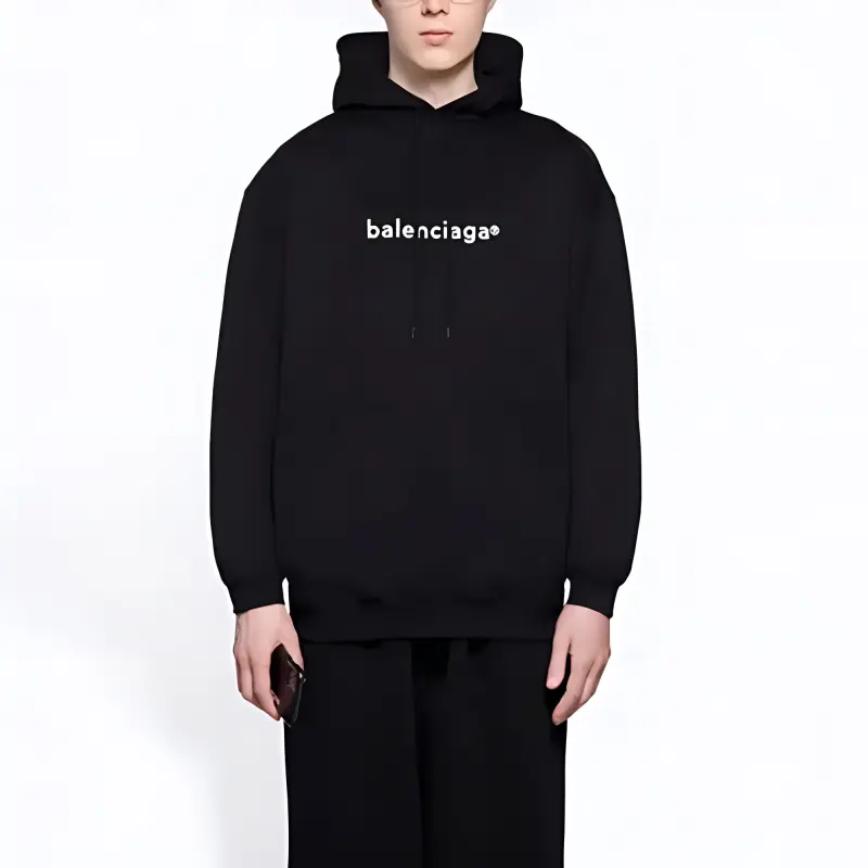 Balenciaga Women'ss New Copyright Medium Fit Hoodie-1