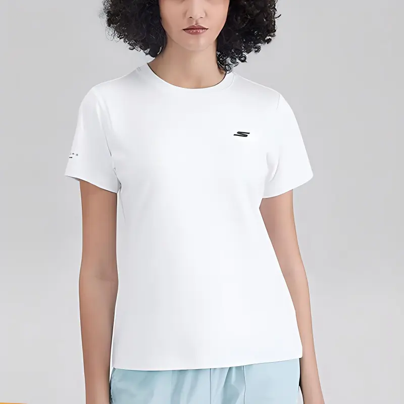 Skechers Basic Sports Series T Shirt Women's Bright White-2
