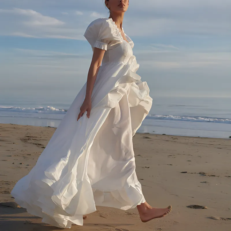 Selkie Collection Evening Dress Women's White-1