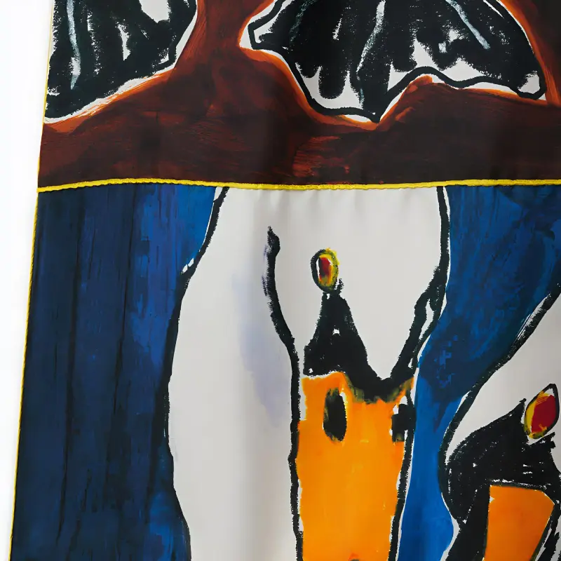 Burberry Graphic-print Silk Trousers-5