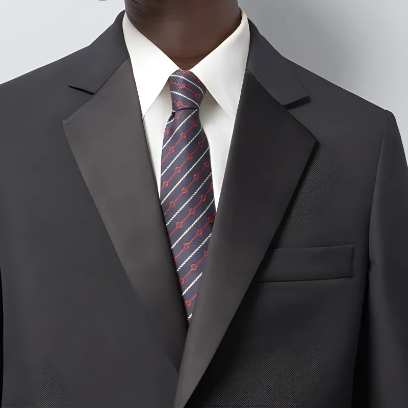 GUCCI Interlocking G Silk Tie-1