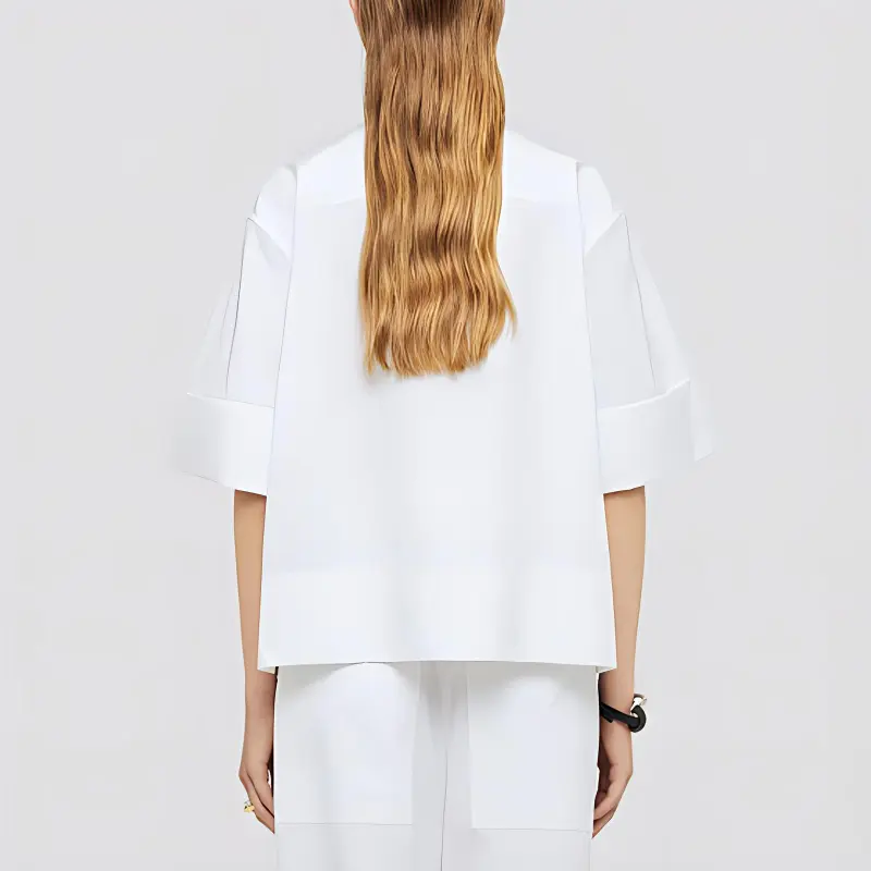 JIL SANDER Short Sleeved Button Up Shirt-2
