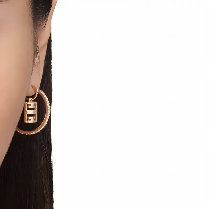 Givenchy Metal Earrings Women's Rose Gold-3