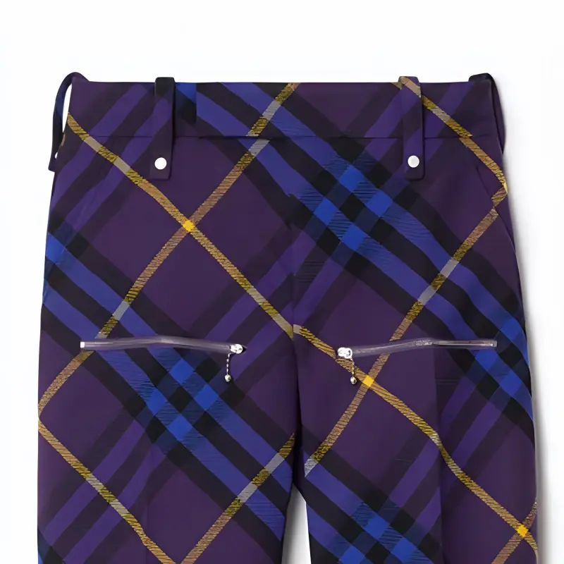 Burberry SS24 Casual Pants Women's Ribbon Purple-2