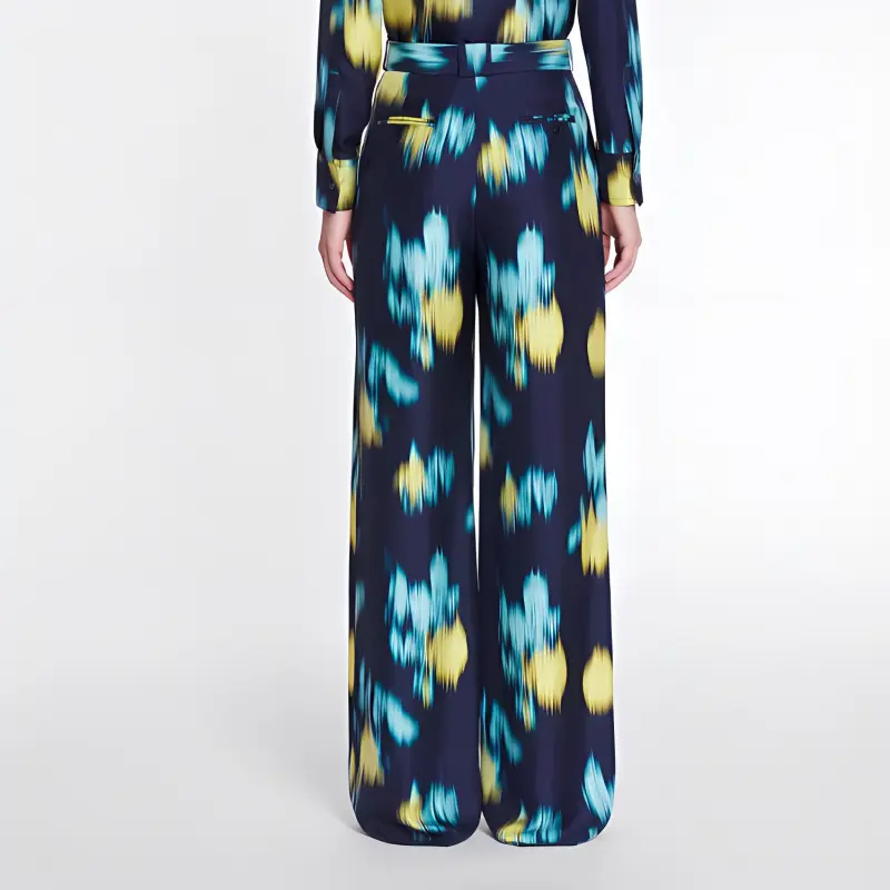 Lanvin Motif Printed Straight Leg Pants-3