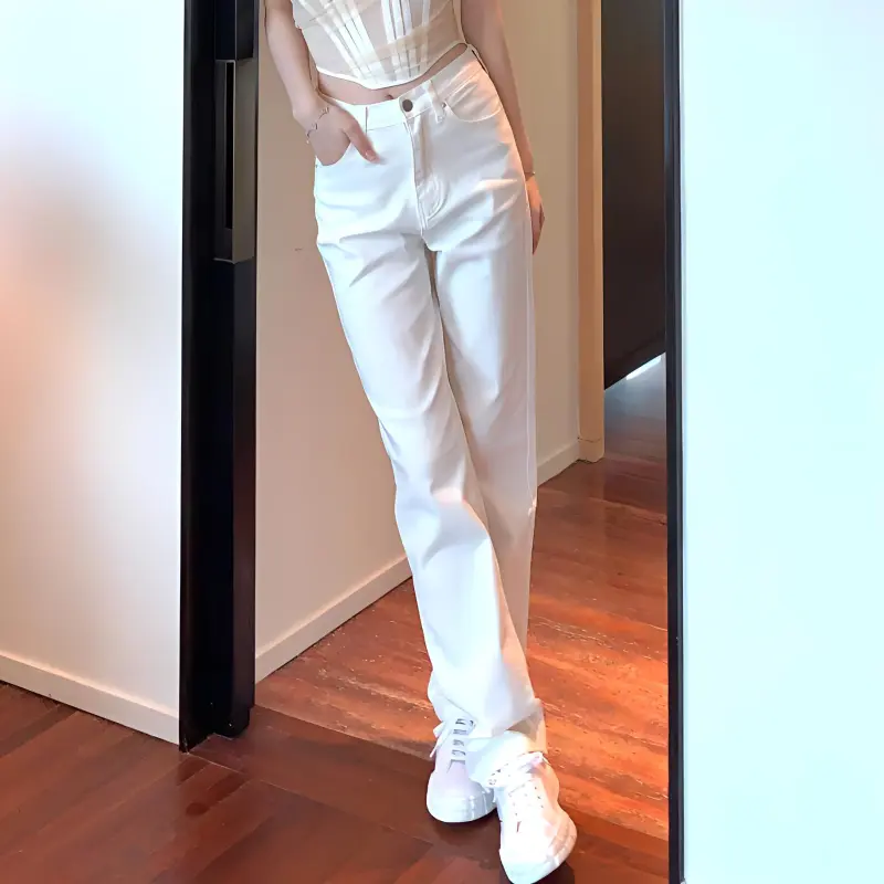 Serio Ludere Jeans Women's White-2