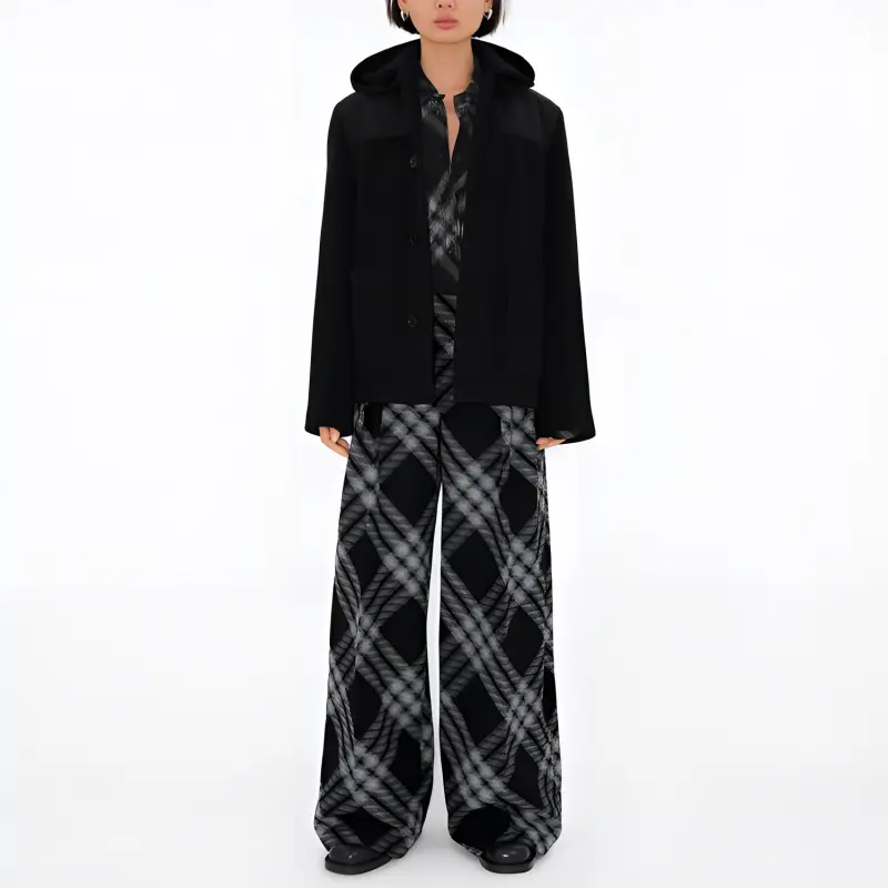 Burberry Jackets Coats Women's Black-1