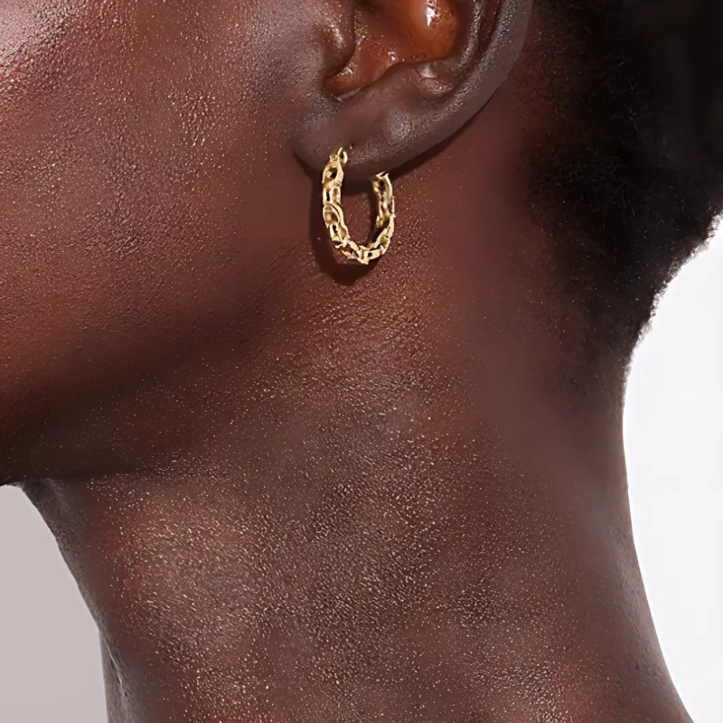COACH Copper Earrings Women's Gold-1