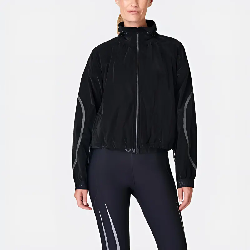Sweaty Betty Liquid Shine Bomber Jackets Coats Women's Black-1