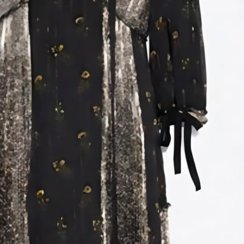 COACH Long-Sleeved Dresses Women's Black-3