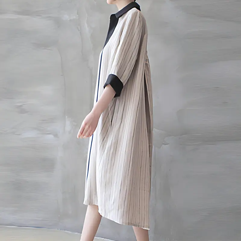Mapping Long Sleeved Dresses Women's Image Color-3
