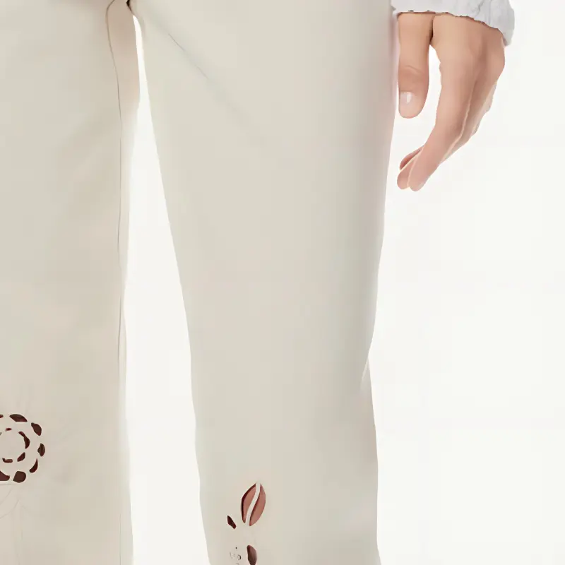 CHANEL 24 New Spring And Summer Arrivals Jeans Women's White-2