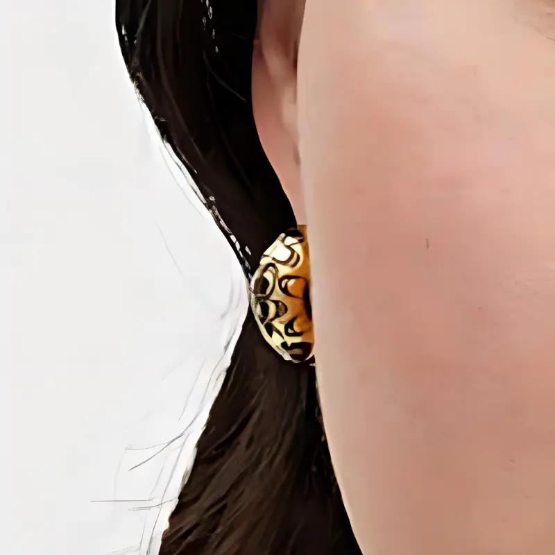 COACH Copper Earrings Women's Gold-1