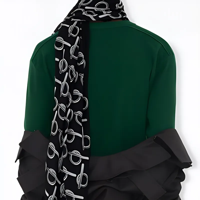 Burberry Skinny Reversible B Wool Scarf-4