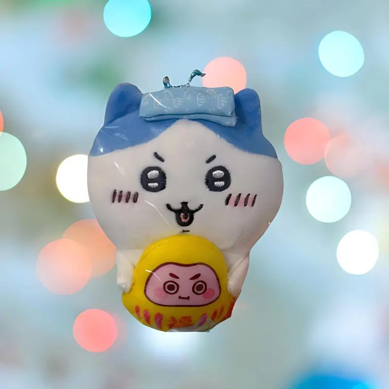 Chiikawa Hachiware Damo Blessing Dolls Plush Pendant Small Size Tall-1