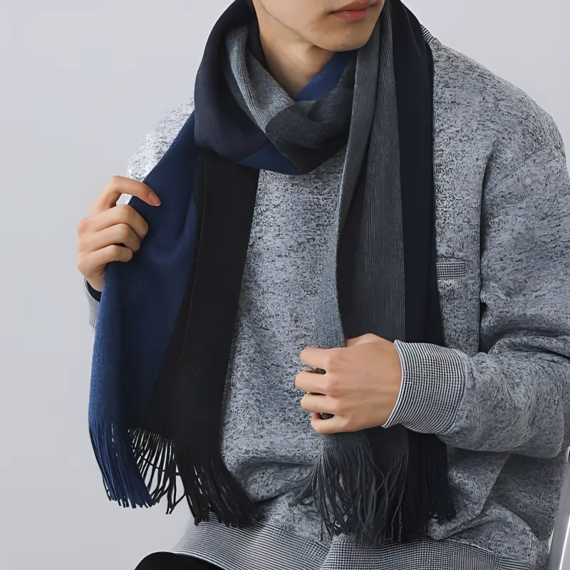 Beams Knit Scarves Men-2