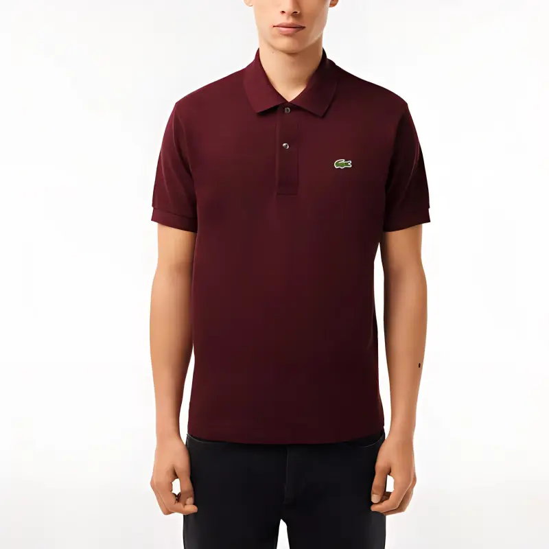 LACOSTE Polo Shirt Men's Burgundy-1