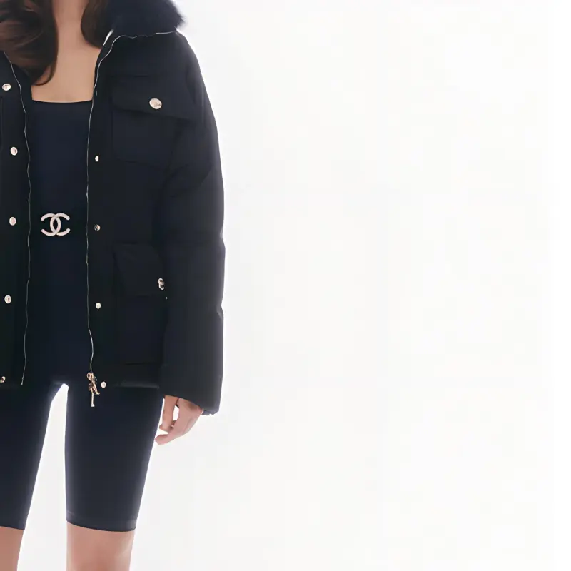 CHANEL Puffer Jacket Women's Black-1