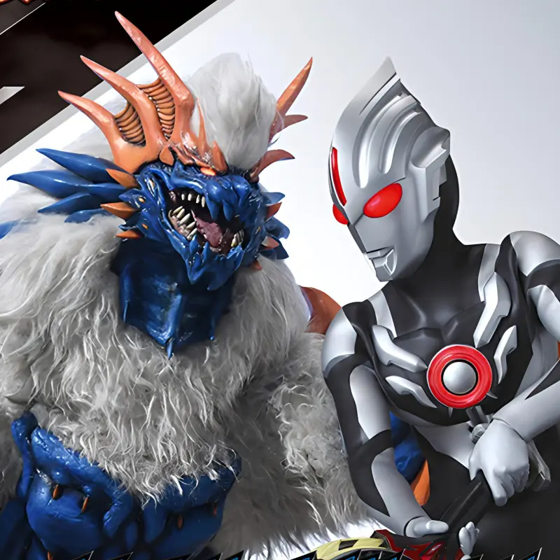 BANDAI Ultraman Orb, Ultraman Characters Ultraman Hero Toy, Gothic Ultraman Vs Holobolos Action Figures-3