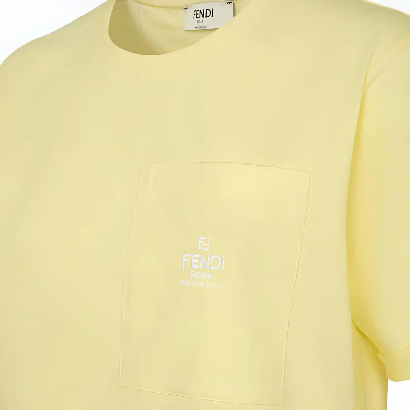 FENDI SS24 T-Shirt Women's Yellow-2