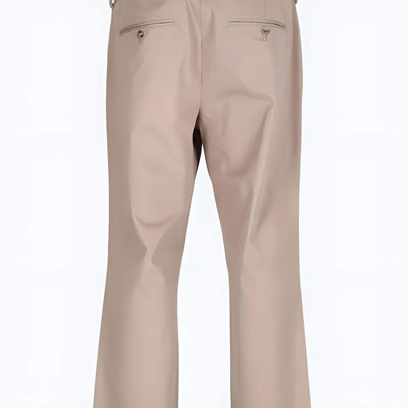 SAINT LAURENT Button Detailed Straight Leg Pants-4