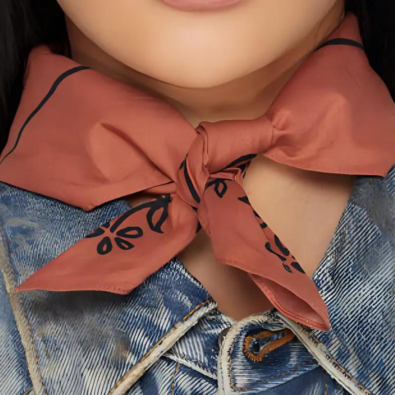 Acne Studios Silk Scarves Unisex Red-3