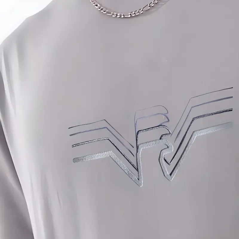 EMPORIO ARMANI EA SS24 Regular T Shirt Men's Light Purple-3