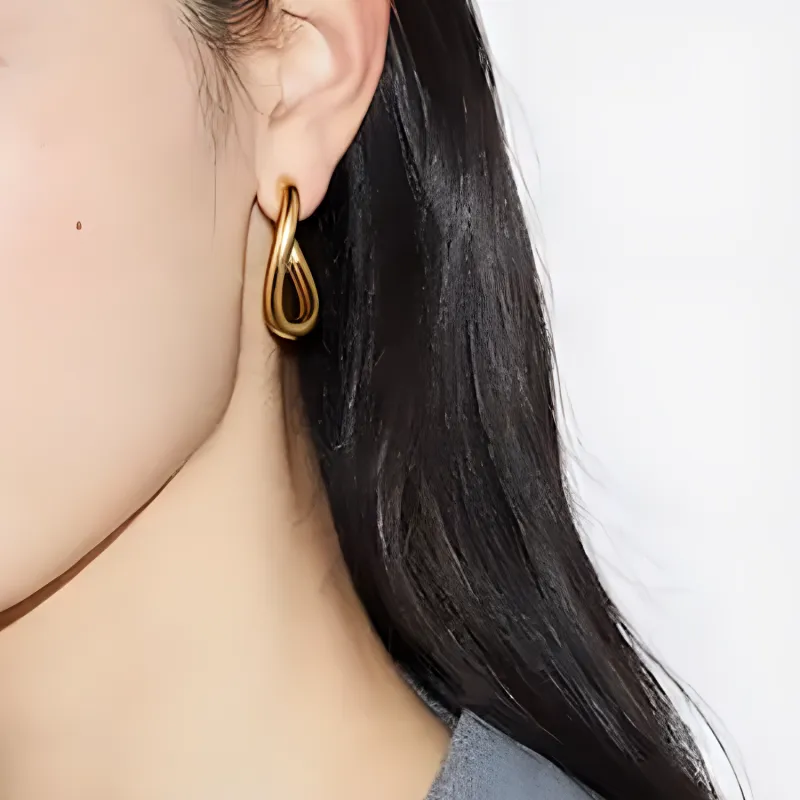 GUCCI Metal Earrings Women's Gold-2