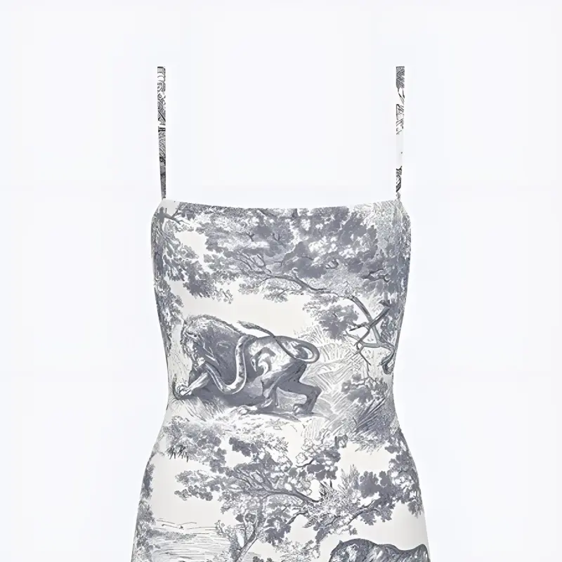 DIOR DIORIVIERA FW24 One-piece Swimsuit Women's White-2