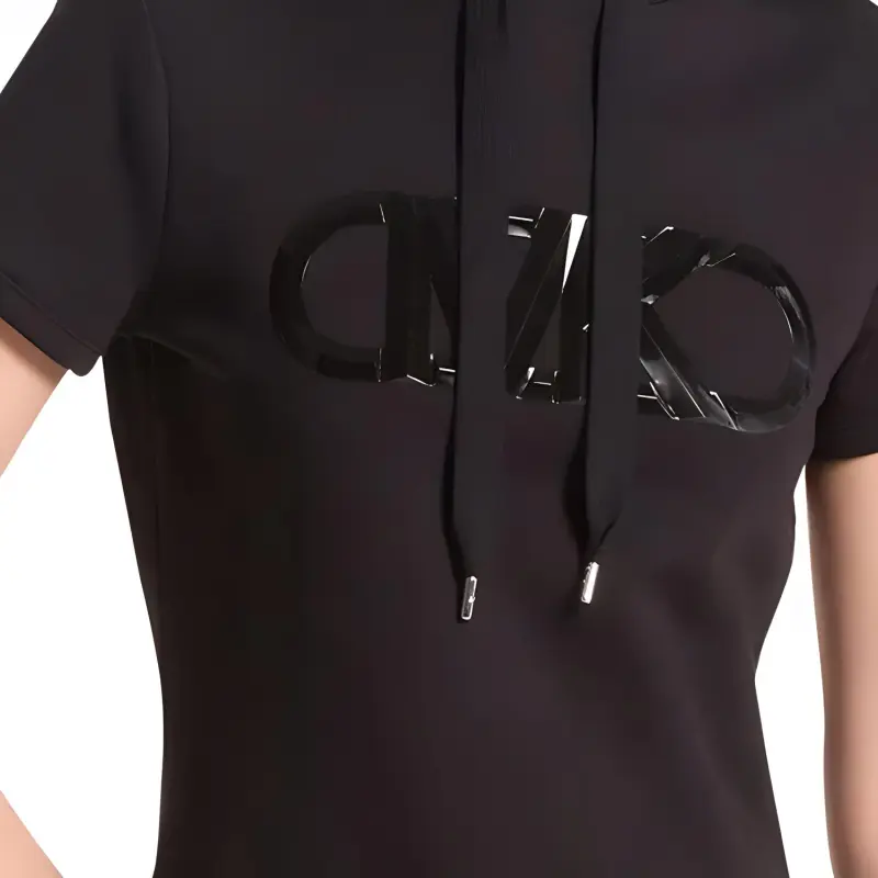 MICHAEL KORS SS24 Short Sleeved Dress Women's Black-2